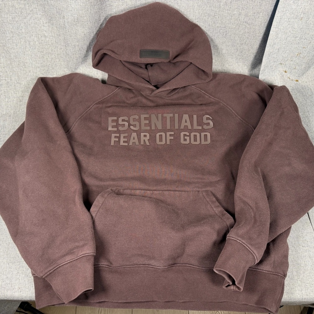 Fear of God Hoodie Essentials Sweatshirt Chocolate Brown Size Small